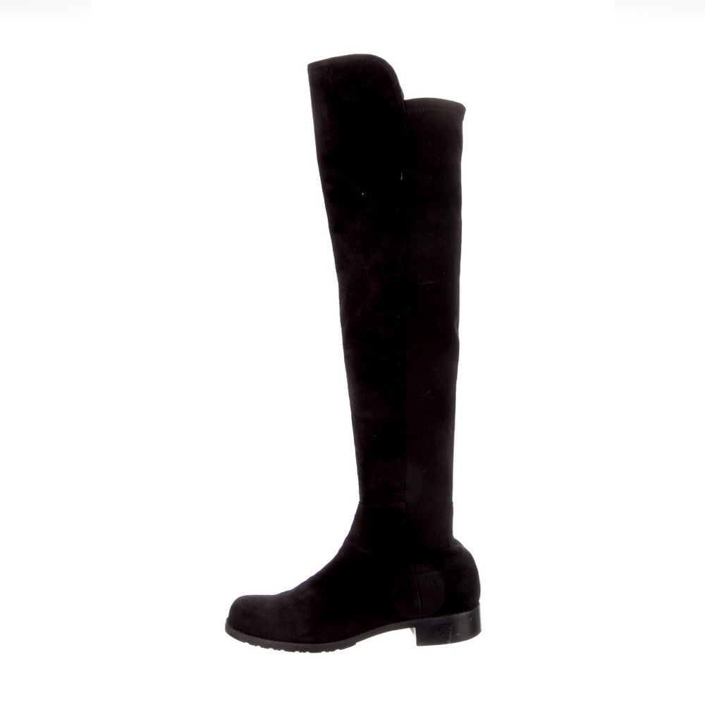 Stuart Weitzman Black Suede 5050 Boots - size EUR36